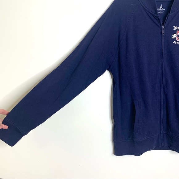 Disneyland Full Zip Jacket Commemorative 1955 Disney Parks Knit Sz M Unisex Navy - Picture 11 of 11